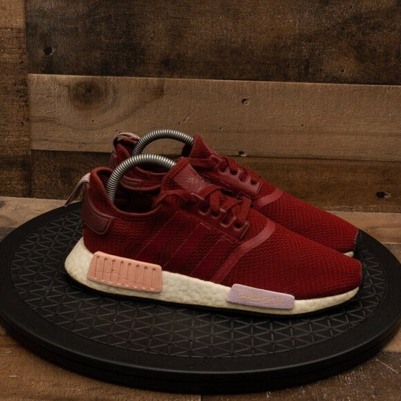 ADIDAS NMD R1 WOMENS ATHLETIC SHOES RED PINK RUNNING GYM TRAINING LOW SIZE 7.5 - Picture 9 of 9